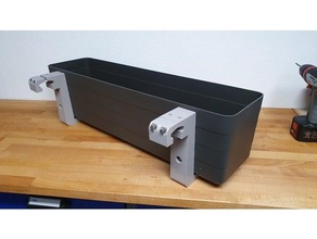 balcone scatola titolare supporto calcolo capestro alluminio profilo balkon fiore 3d print model - Mito3D