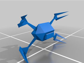 advanced lifter bot descent mech robot robots scratcher video games 3d print model - Mito3D