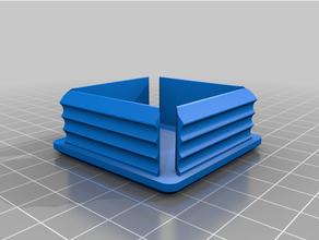personnalisé Douane prise courant casquette carré rectangulaire tutop plugbe 3d print model - Mito3D