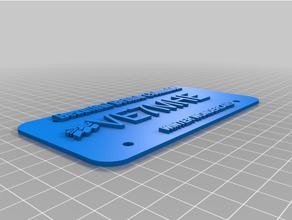 customized canadian license plate 3d print model - Mito3D