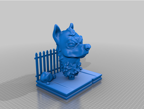 arrabbiato cane diorama v2 3d print model - Mito3D