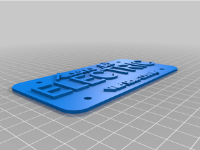 customized canadian license alberta electric plate 3d print model - Mito3D