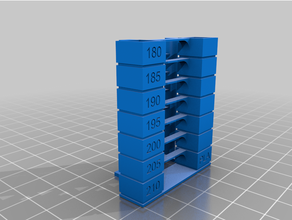 pla temperature tower 3d print model - Mito3D