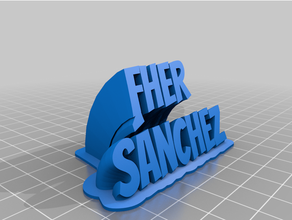 muy customized sweeping 2-line plate text 3d print model - Mito3D