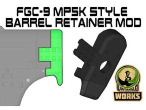 fgc-9 mp5k barrel retainer mod fgc shroud 3d print model - Mito3D