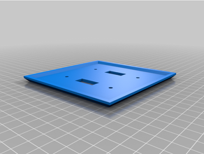 simple 2gang switch customized 3d print model - Mito3D