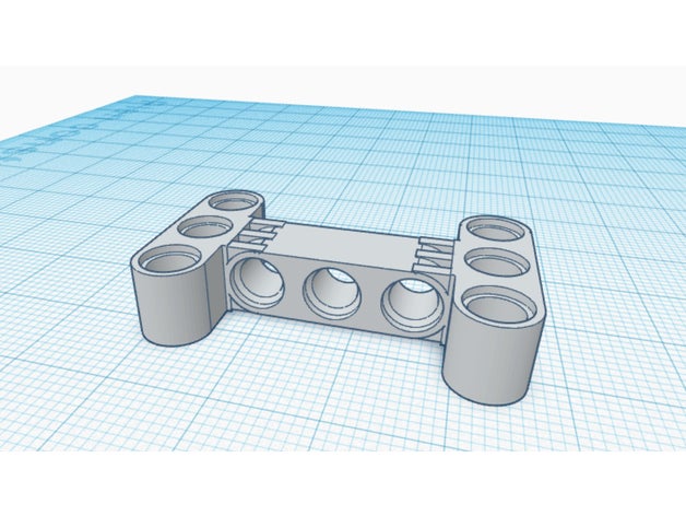 lego technic beam 14720 3D print model - Mito3D