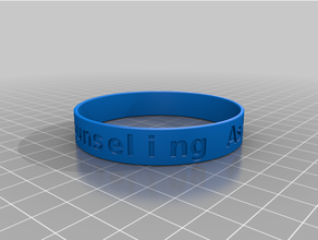 ash counseling bracelet customized 3d print model - Mito3D