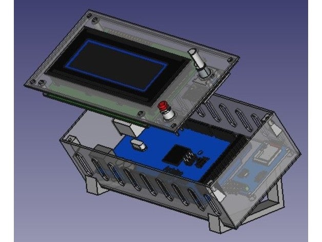 Box offline Regler Elektronik cnc 3D print model - Mito3D