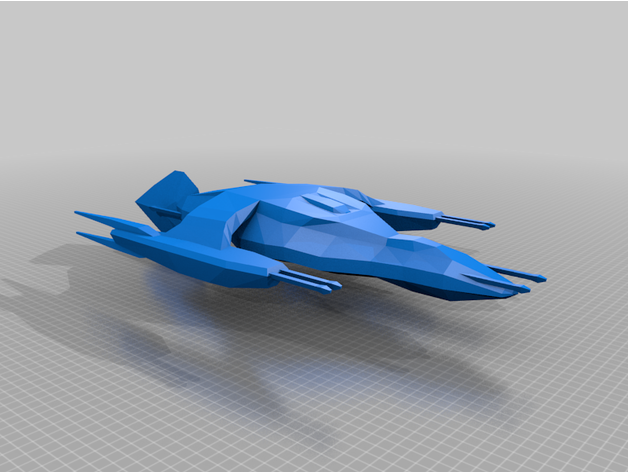 Minbari Neshatan caça 3D print model - Mito3D