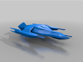 minbari - neshatan gunship 3d print model - Mito3D
