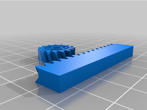 mracky customized parametrische zahnstange mit ritzel parametric gear rack pinion 3d print model - Mito3D