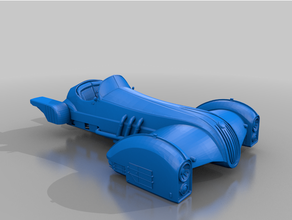 cabrio - concept car apoc art dec deco fallout gaslands post tnt 3d print model - Mito3D