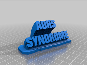 adhs syndrome 3d print model - Mito3D