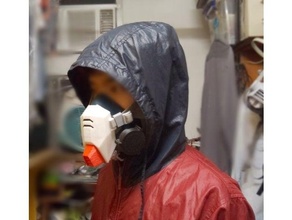 gundam 6500 respirador máscara cubierta carcasa funda 3d print model - Mito3D