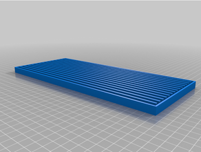 rectangular customizable drip tray 3d print model - Mito3D