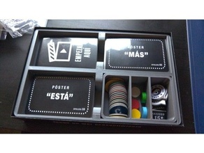 Spoiler Spiel Veranstalter Brettspiel Brettspiele Einsätze Tafel Karten Kartons einfügen inserto spielen Ärmel Karte Zeichen 3d print model - Mito3D