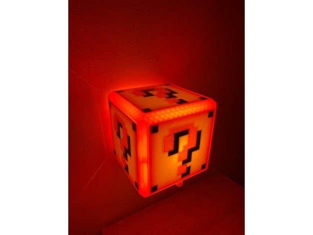 lampara mario hermanos sensor movimiento lámpara LED ligero súper 3D print model - Mito3D