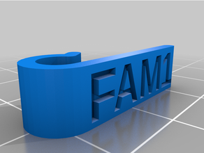 customized cable tagfam1 3d print model - Mito3D