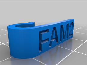 personalizzato cavo tagfam2 3d print model - Mito3D