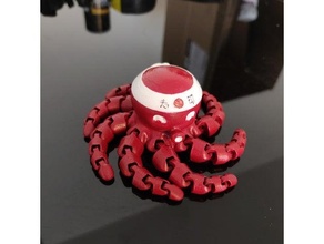 octo sushi mafsallı ahtapot 3d print model - Mito3D