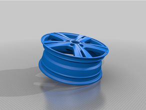 light alloy wheel 3d print model - Mito3D