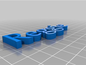 personalizado textreg 3d print model - Mito3D
