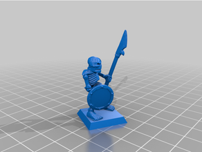 skeleton spearman 3d print model - Mito3D