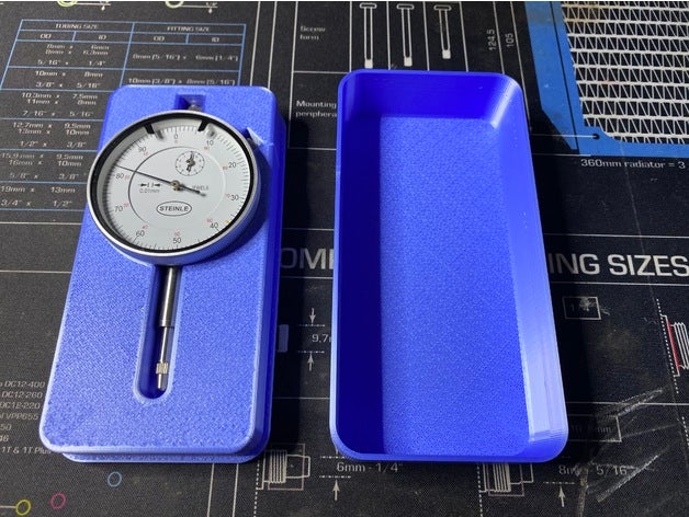 simple dial gauge box 3D print model - Mito3D