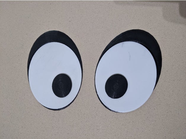 googly eyes 3D print model - Mito3D