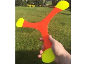 boomerang - split version vertical printing 3d print model - Mito3D