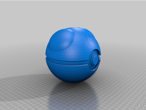 master ball fully constructed pokeball pokemon thrustmaster 3d print model - Mito3D