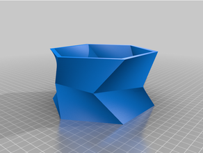 geometric plant pot support free flower planter succulents supportless 3d print model - Mito3D