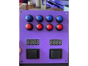 sim carreras botón caja 3d print model - Mito3D