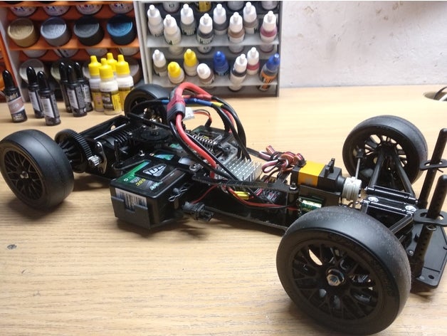 tamiya f103 lipo battery holder d10 rc car 3D print model - Mito3D