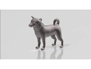 cibernético shiba necromunda cyberhound 3d print model - Mito3D