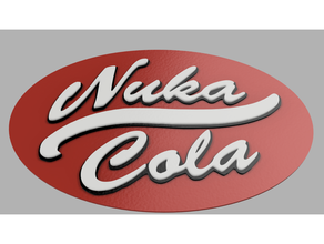 Plakette Nuka Cola abwischen 3d print model - Mito3D
