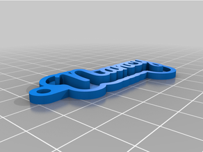 schick benannt Schlüssel Kette persönlich angepasst 3d print model - Mito3D