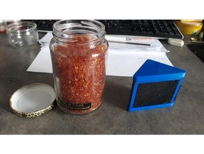 silica gel triangular box dessicant case container 3d print model - Mito3D