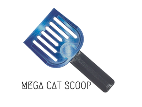 mega gato camada caja cucharón mierda gubia 3d print model - Mito3D