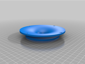exponential waveguide 25mm tweeters 3d print model - Mito3D