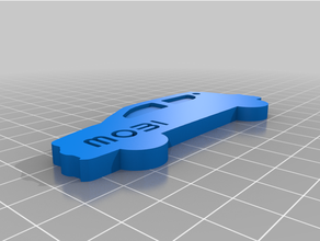 mobi fiat anahtarlık Llavero 3d print model - Mito3D