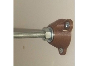 fixation pour tige filet fixing threaded-rod nut threaded rod shaft filete 3d print model - Mito3D