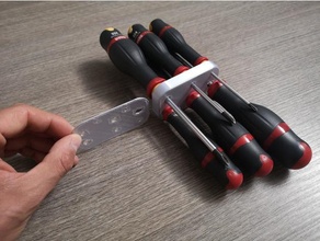 screwdrivers holder tool usag sausages screwdriver 3d print model - Mito3D
