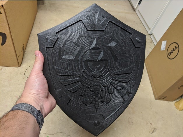 zelda hylian scudo maniglia ender 5 + armatura cosplay Leggenda Zelda leggenda zeldaitem 3D print model - Mito3D