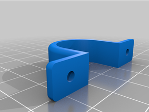 customized pipe clip cablclipe - customizer 3d print model - Mito3D