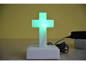 led cross 3d print model - Mito3D