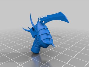 alien lord cut tyranids warhammer warhammer40k 3d print model - Mito3D