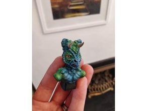 dino bust anycubic photon blender chitubox dinosaur resin printer sculpt support supported uv 3d print model - Mito3D