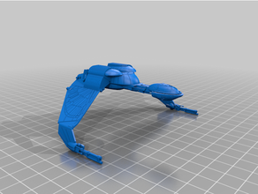 klingonisch Vogel Beute Star Wanderung 3d print model - Mito3D